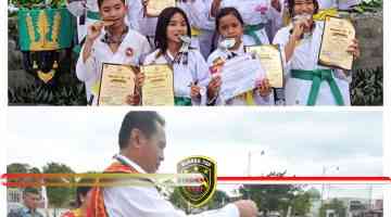 Membanggakan! Atlet Shiroite Nias Selatan Sukses Borong Medali dan Pukau Upacara Hardiknas Ke-67 Tahun